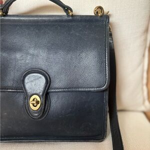 Vintage Coach Purse Navy